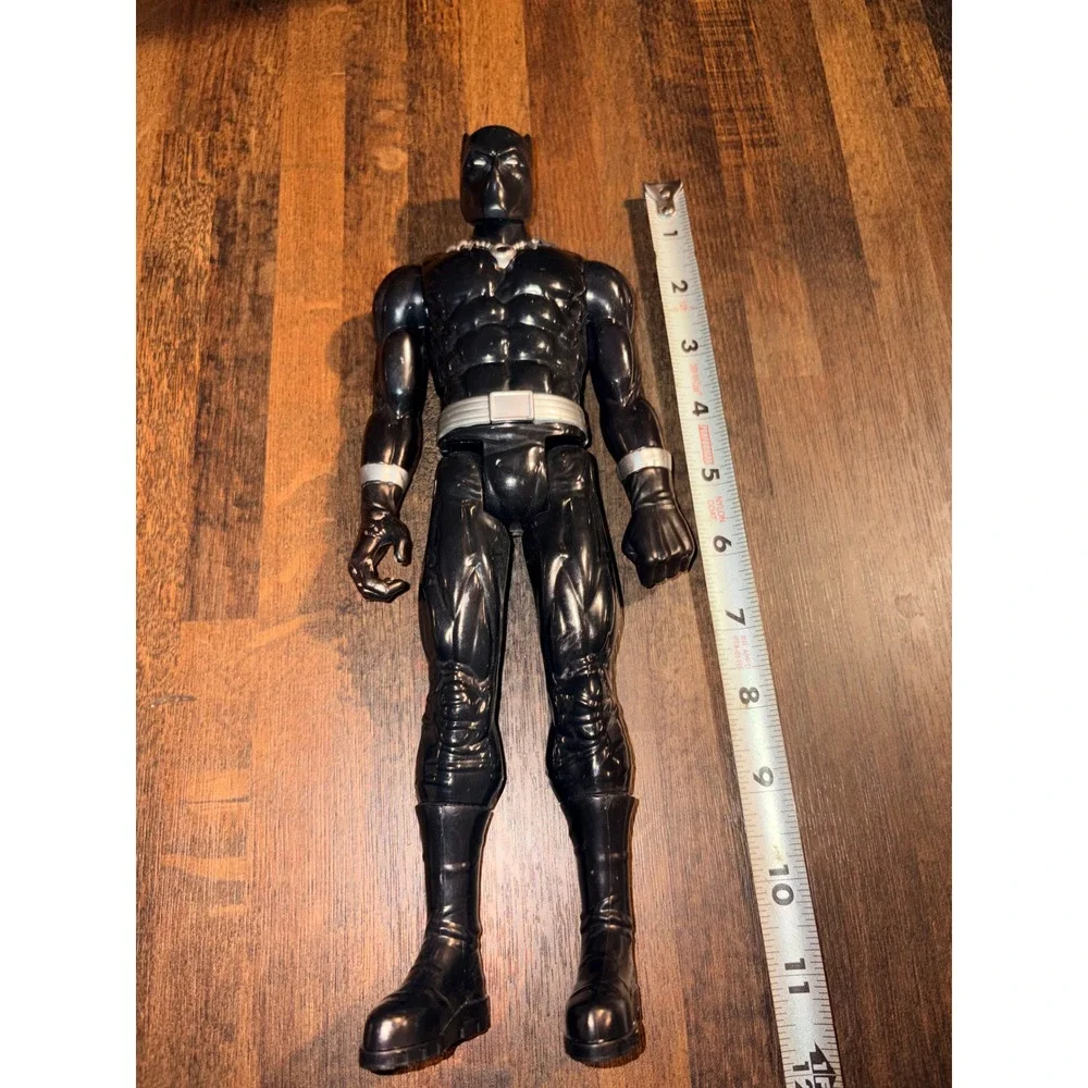 Marvel Black Panther Titan Hero‎ Series 12 Inch Action Figure Black Silver